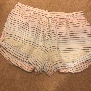 Red Camel Stripe Shorts